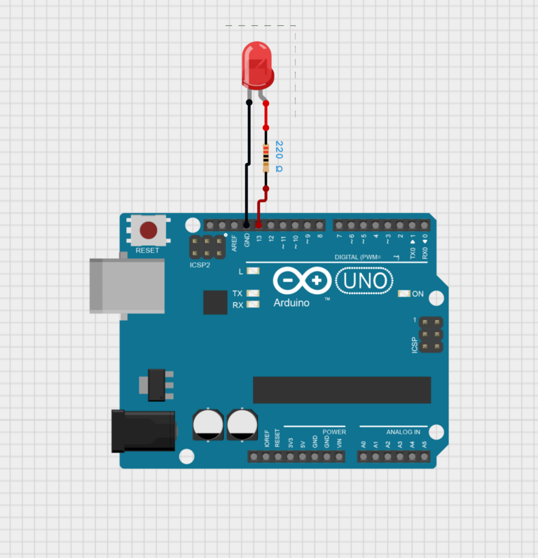 Arduino Uno with L E D